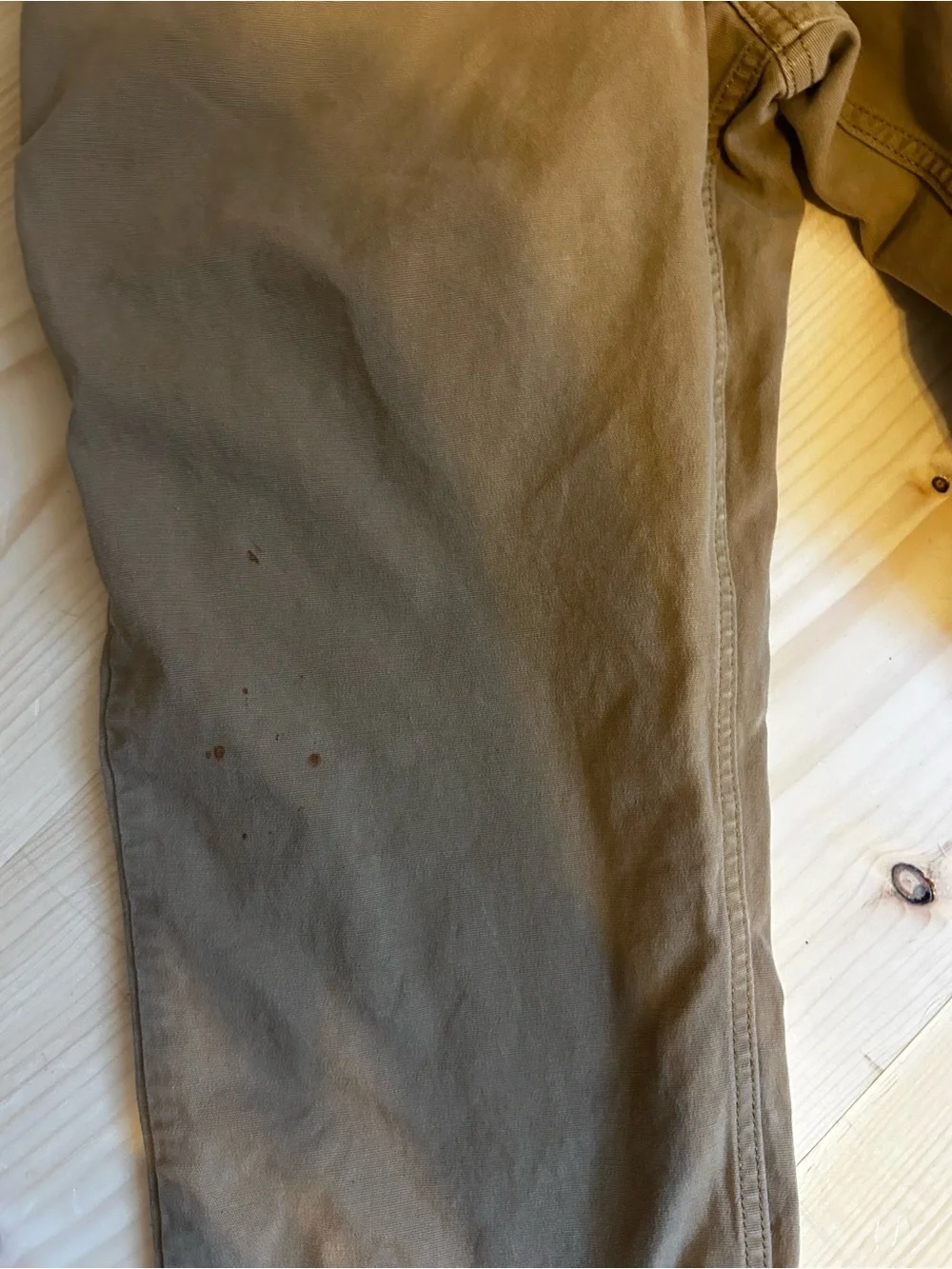 Men’s Carhartt Relaxed Fit Brown Work Pants with Back Pockets